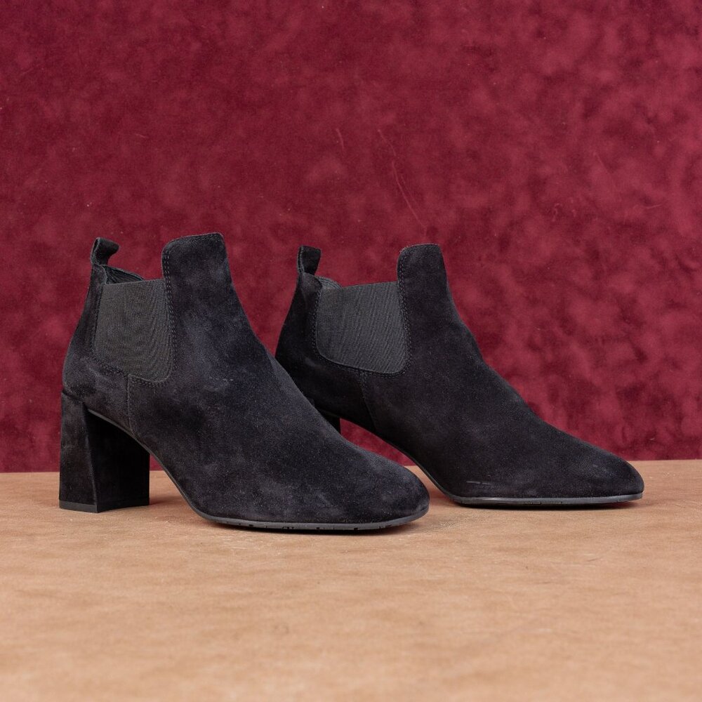Pedro Garcia Women Nenet Dress Fashion Black Suede Chelsea Boots 10-10.5 EUR41